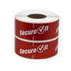 National Checking Secure It Red Permanent Labels P13SI-2